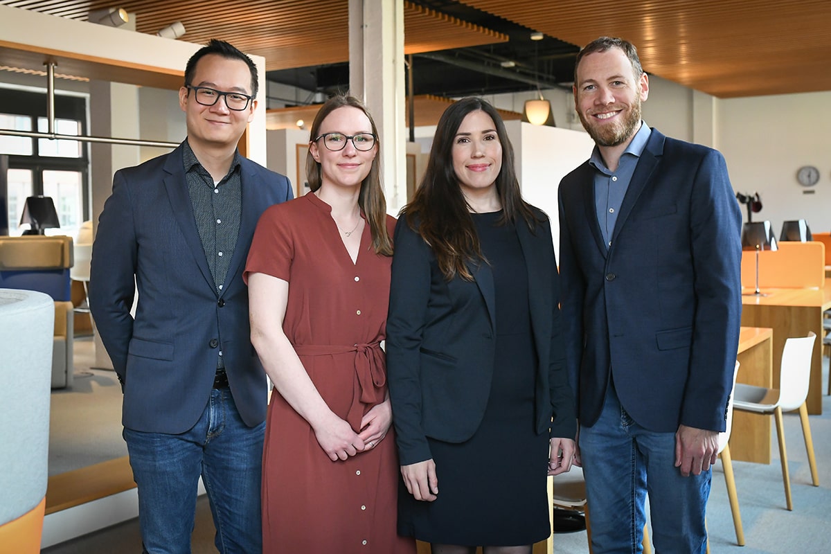 The MBA PSU Team, Chun-Rong Chen, Selina Flick, Sabine Noe, and Lars Weber.